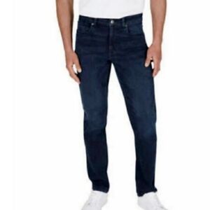 DKNY Men's Duane Jeans Straight Fit Dark Wash 34x30